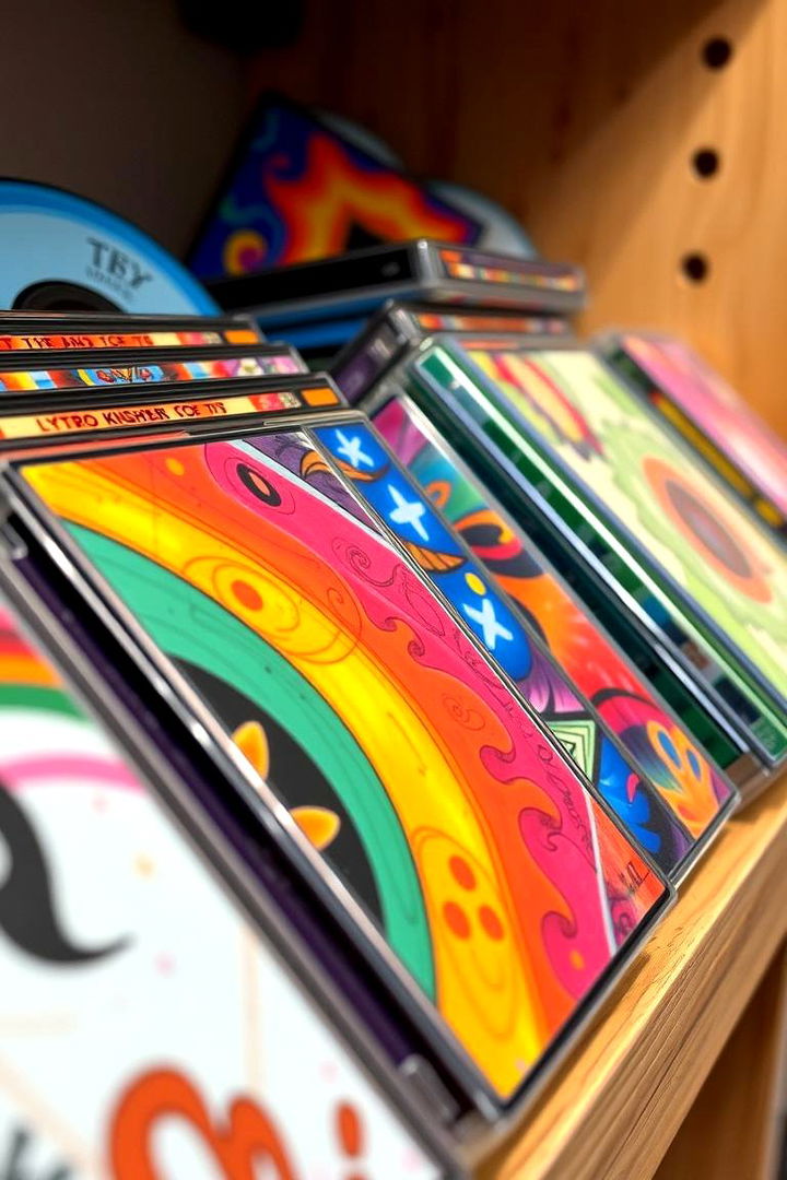 Custom Painted CD Cases - 22 Cd Storage Ideas