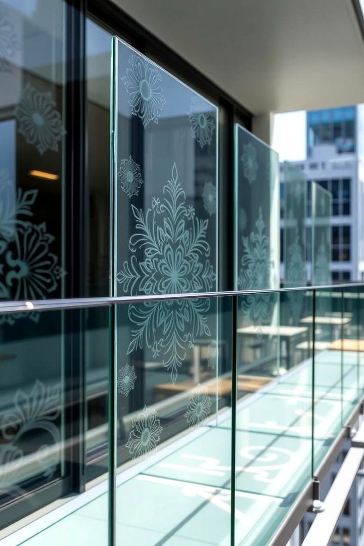 Custom Patterned Panels - 22 Glass Balcony Design Ideas