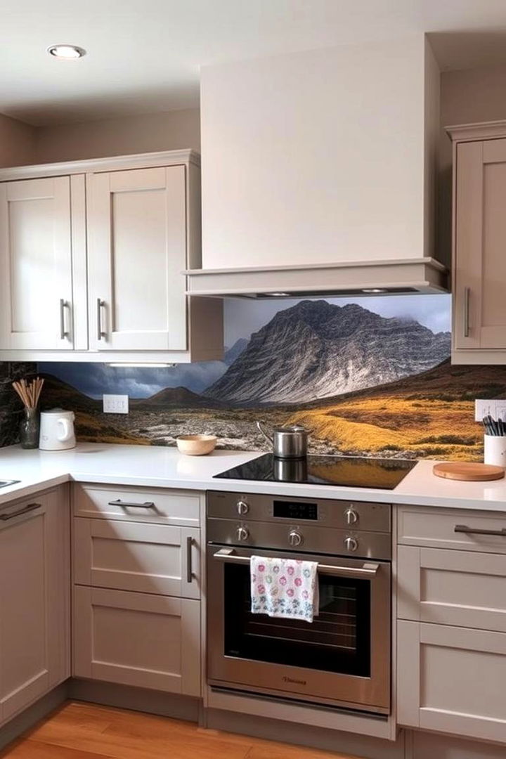 Custom Photographic Splashback - 22 Kitchen Splashback Ideas