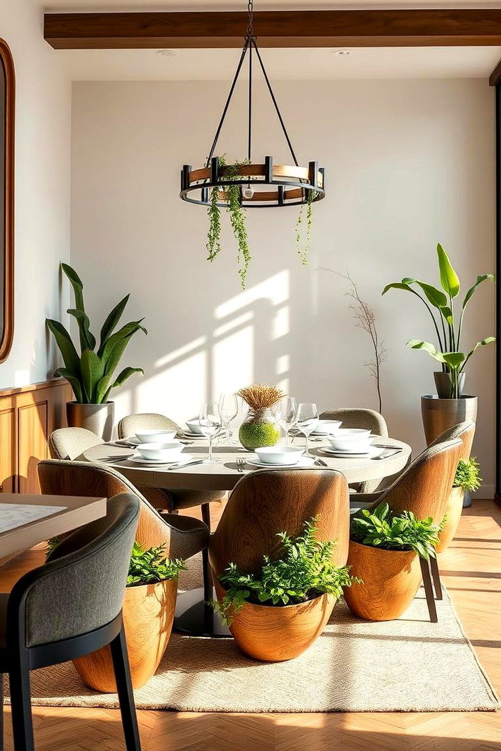 Custom Planter Installations - 22 Greenhouse Dining Room Ideas