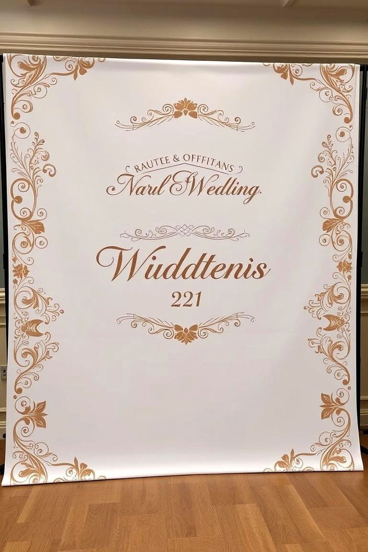 Custom Printed Backdrop - 22 Wedding Backdrop Ideas