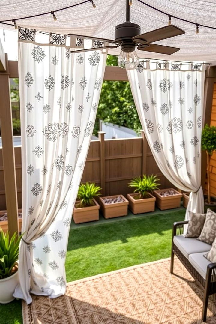 Custom Printed Designs for a Personal Touch - 22 Patio Curtain Ideas