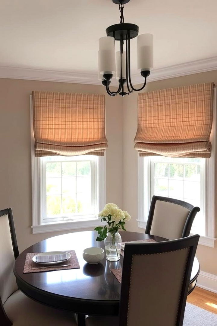 Custom Roman Shades - 22 Dining Room Window Treatments