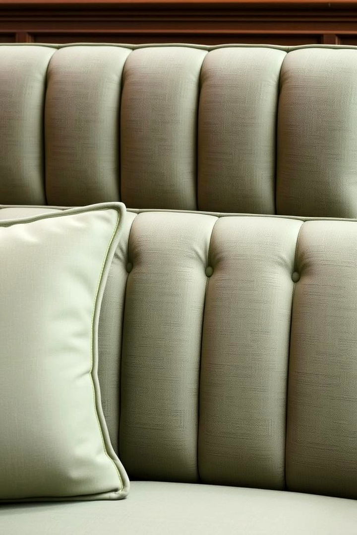 Custom Sage Upholstery - 22 Sage Green Living Room Ideas