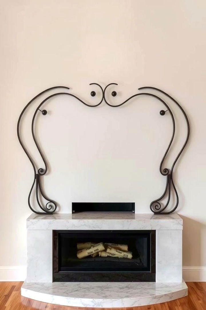 Custom Sculptural Frames - 22 Floor to Ceiling Fireplace Ideas