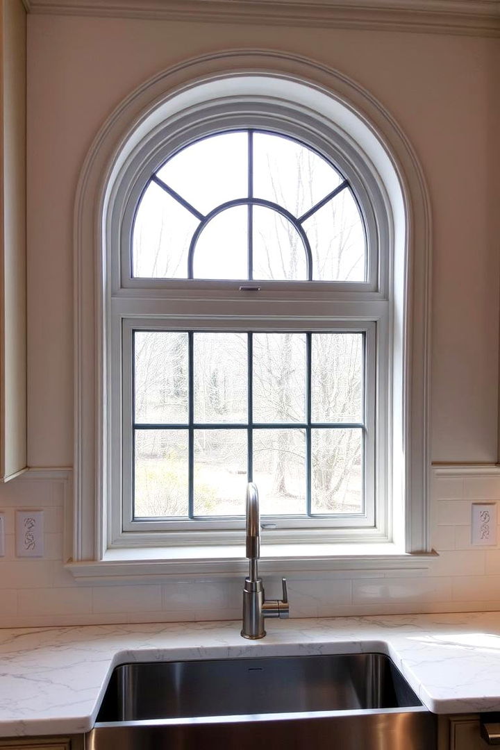 Custom Shaped Windows for Unique Flair - 22 Kitchen Window Ideas Over Sink