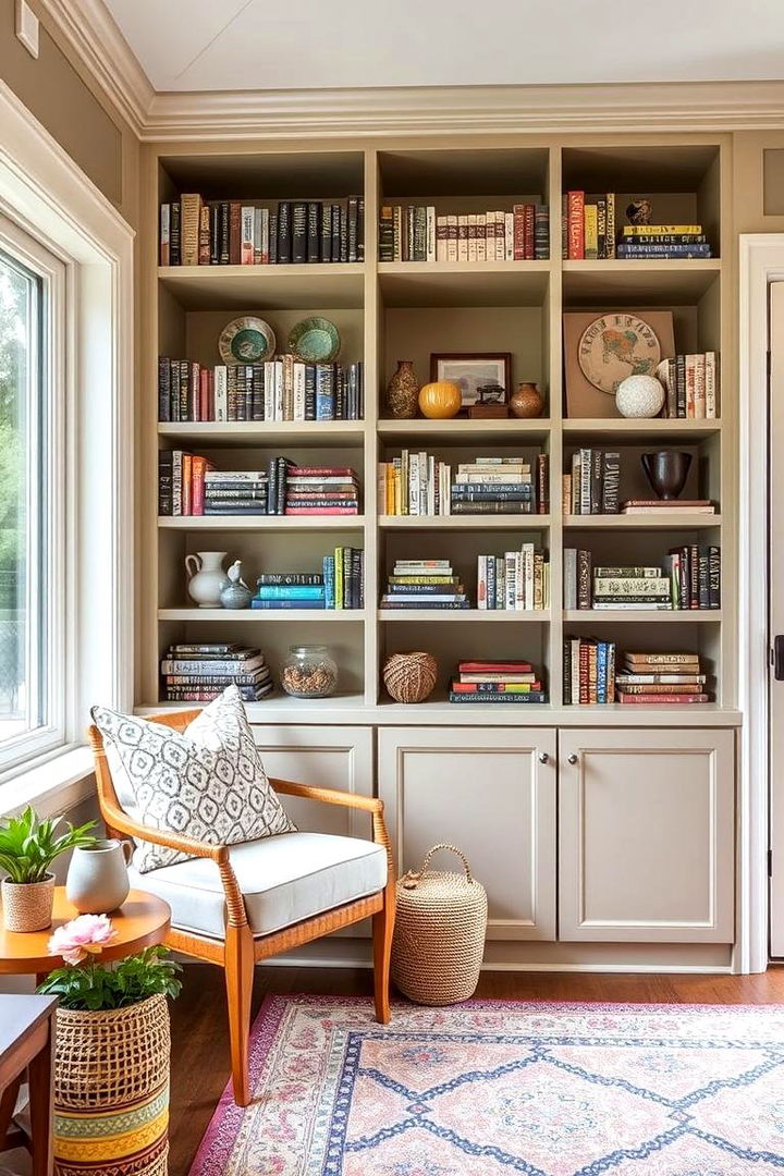 Custom Shelving Solutions - 22 Small Sunroom Ideas
