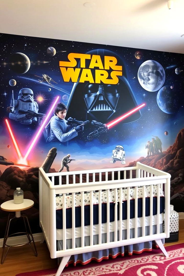 Custom Star Wars Mural - 22 Star Wars Nursery Ideas