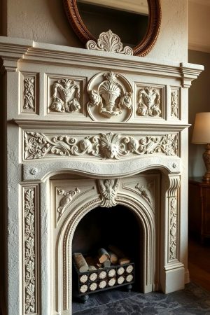 22 Modern Stucco Fireplace Designs to Elevate Your Living Room - Lost ... - Hand-Carved Stucco Interior Design Elements For Fireplace