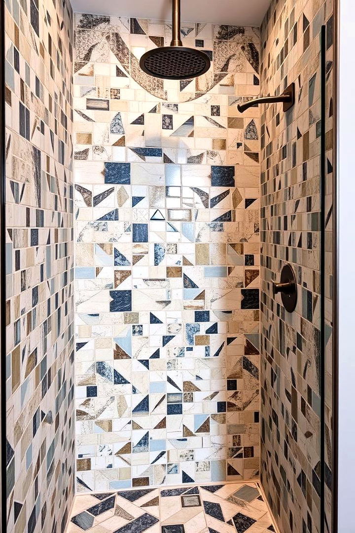 Custom Tile Artistry - 22 Corner Shower Ideas