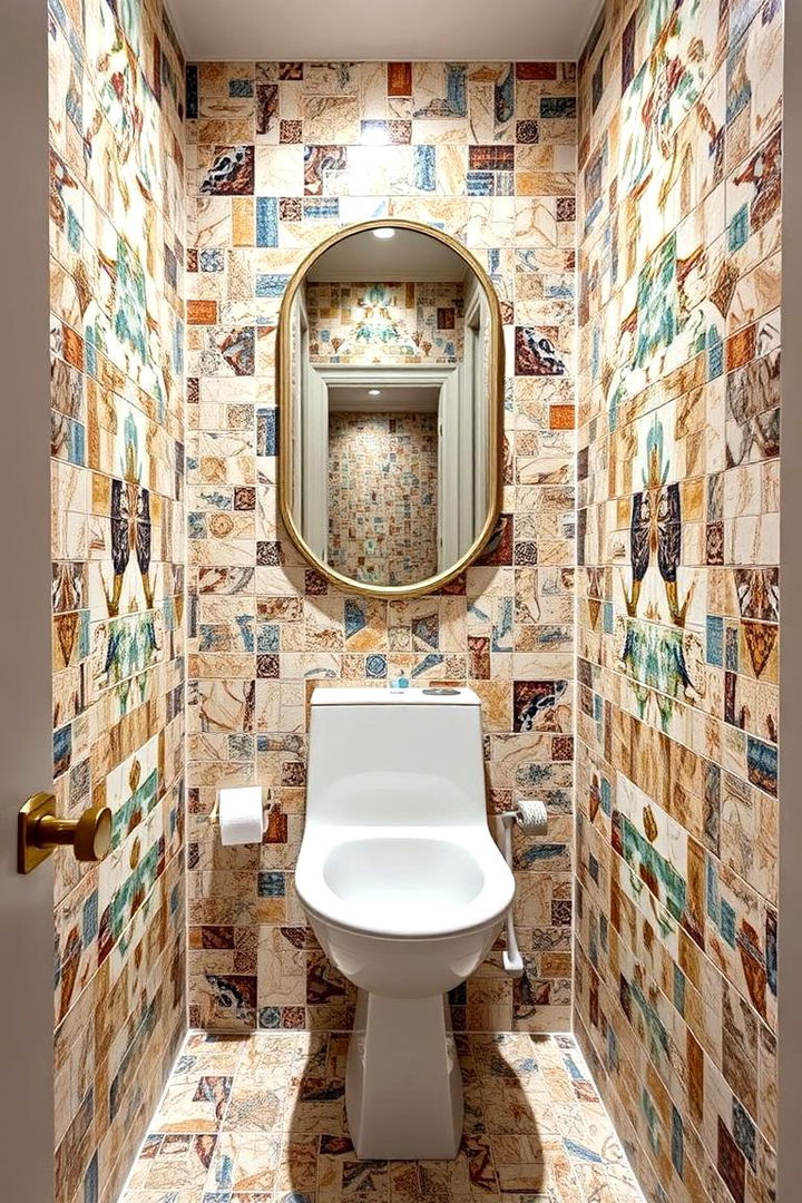 Custom Tile Patterns - 22 Powder Room Ideas