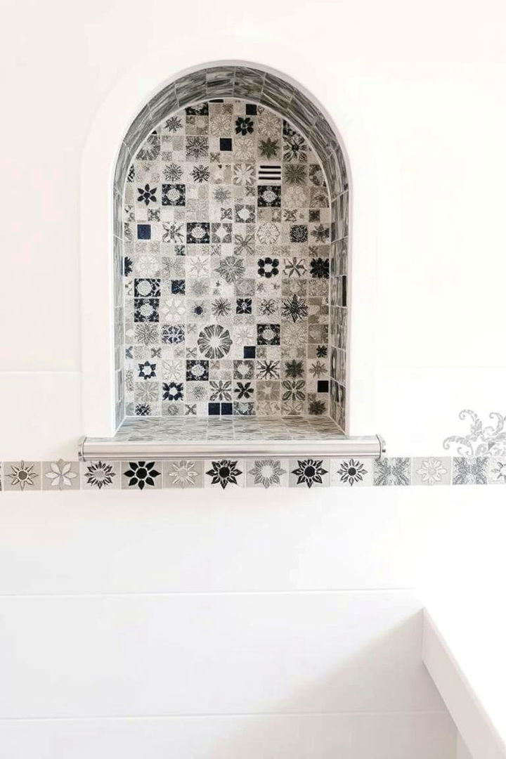 Custom Tile Shelves for Style and Functionality - 22 Bathroom Wall Storage Ideas