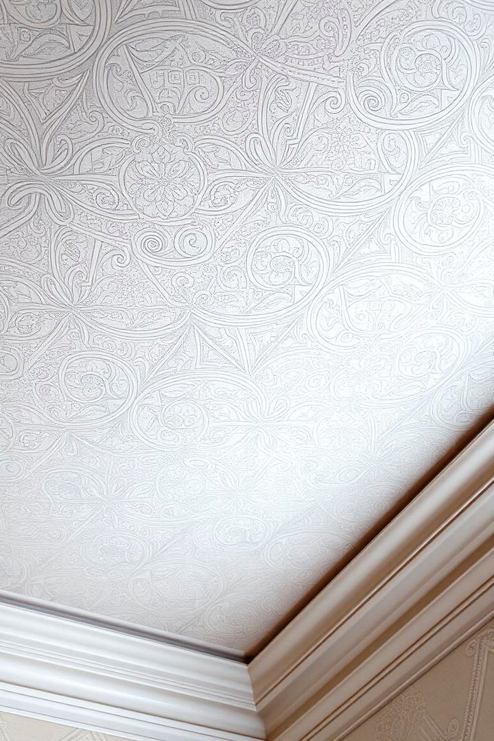 Custom Wallpaper Artistry - 22 Bedroom Ceiling Ideas