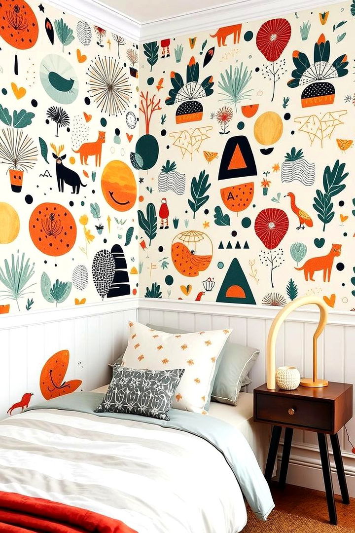 Custom Wallpaper Designs - 22 60s Bedroom Ideas