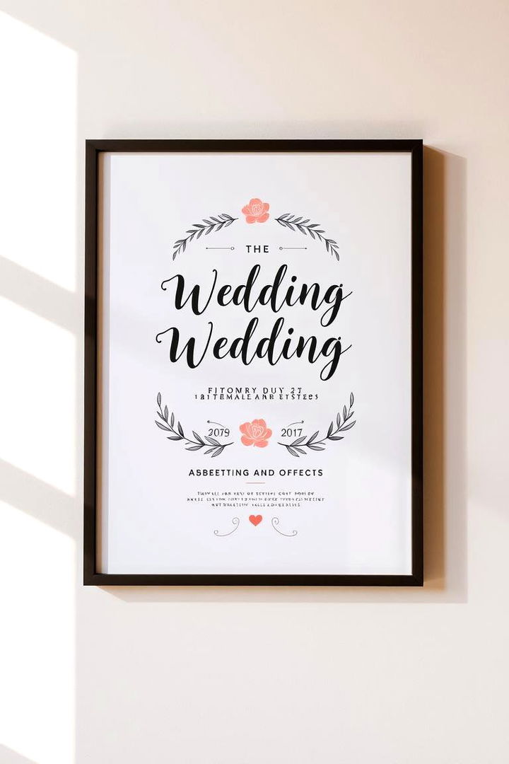 Custom Wedding Art Print - 22 Last Minute Wedding Gift Ideas