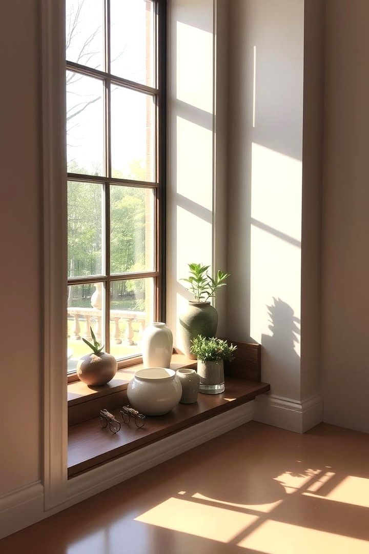 Custom Window Display Shelves - 22 Kitchen Window Ideas