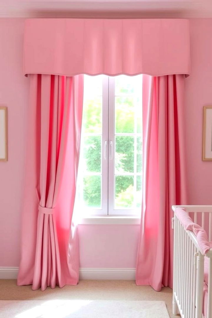 Custom Window Treatments - 22 Pink Nursery Ideas