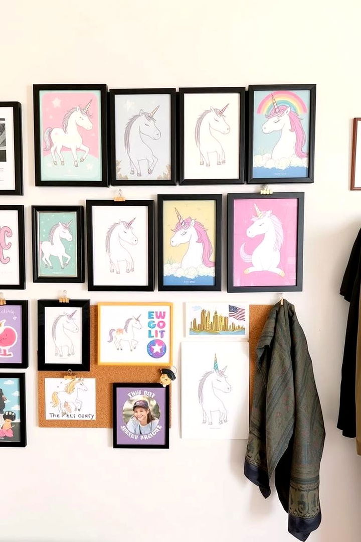 Customizable Art Displays - 22 Unicorn Bedroom Ideas