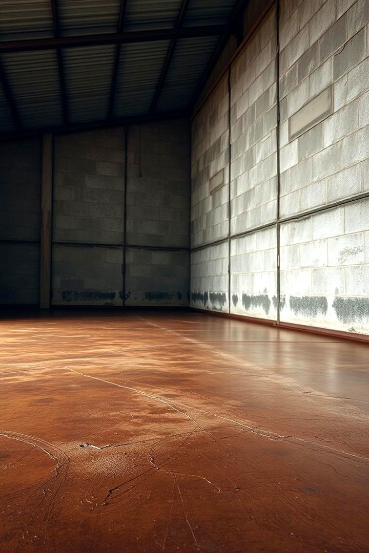 Customizable Cement Stained Flooring - 22 Shed Floor Ideas