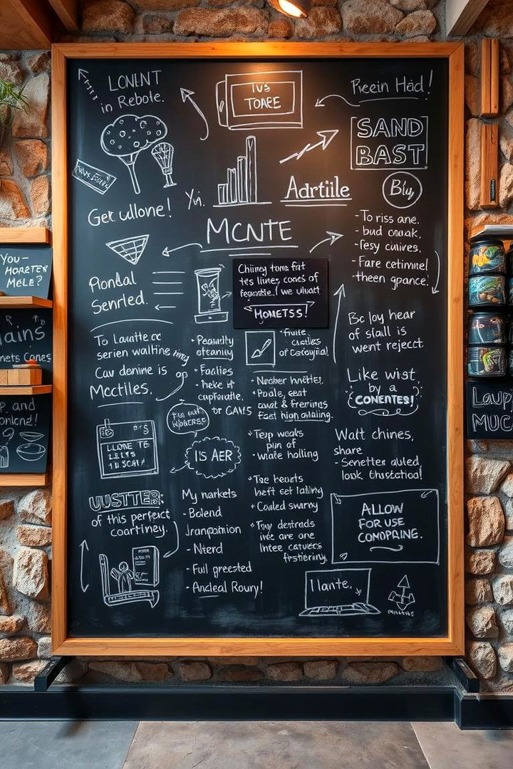 Customizable Chalk Art Display - 22 Chalkboard Wall Ideas