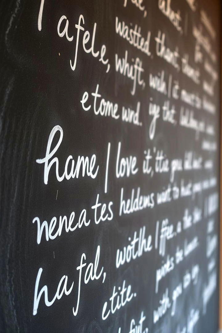 Customizable Chalkboard Walls - 22 living room wall decor ideas