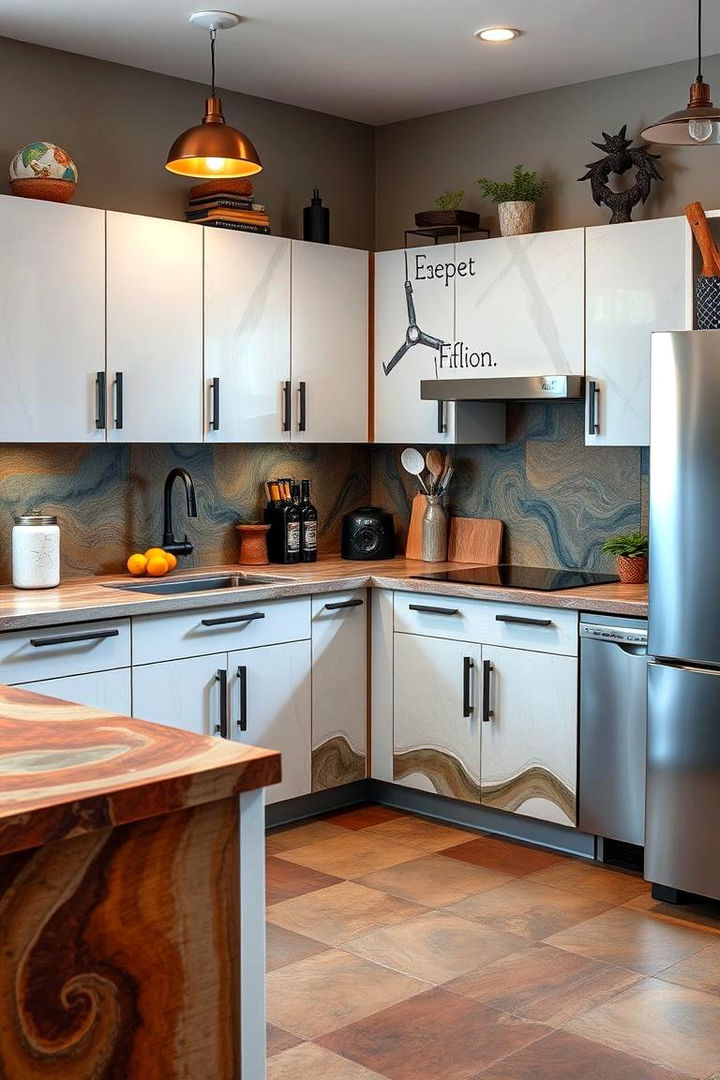 Customizable Concrete Creativity - 22 Concrete Floor Kitchen Ideas