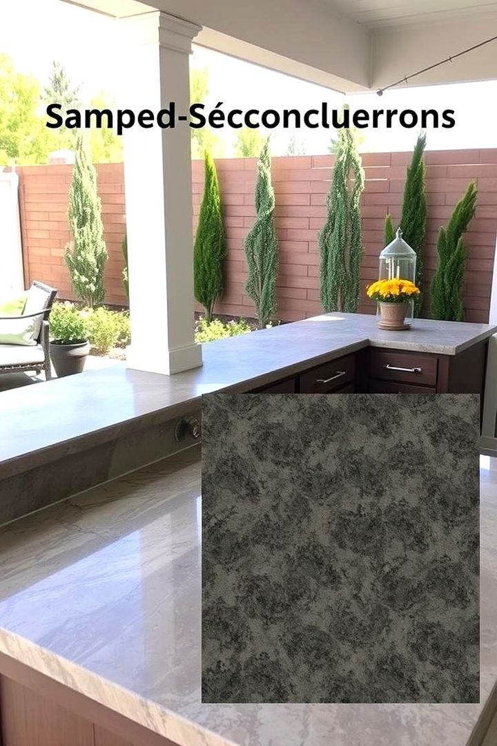 Customizable Concrete Stamps - 22 Outdoor Countertop Ideas