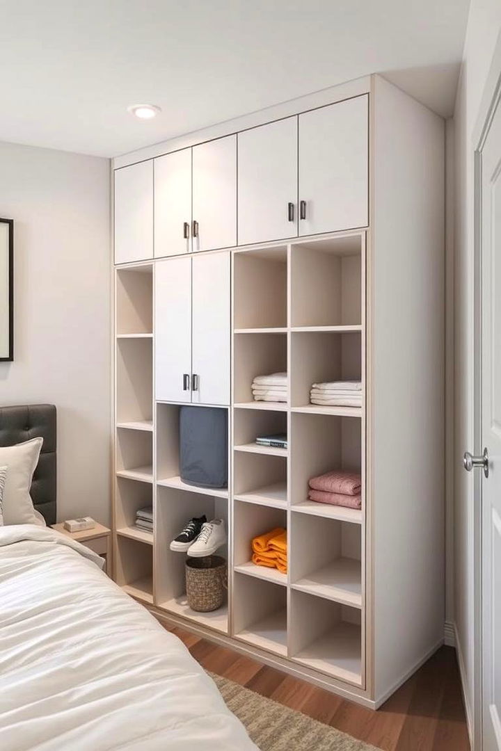 Customizable Cubby Storage - 22 small bedroom storage ideas