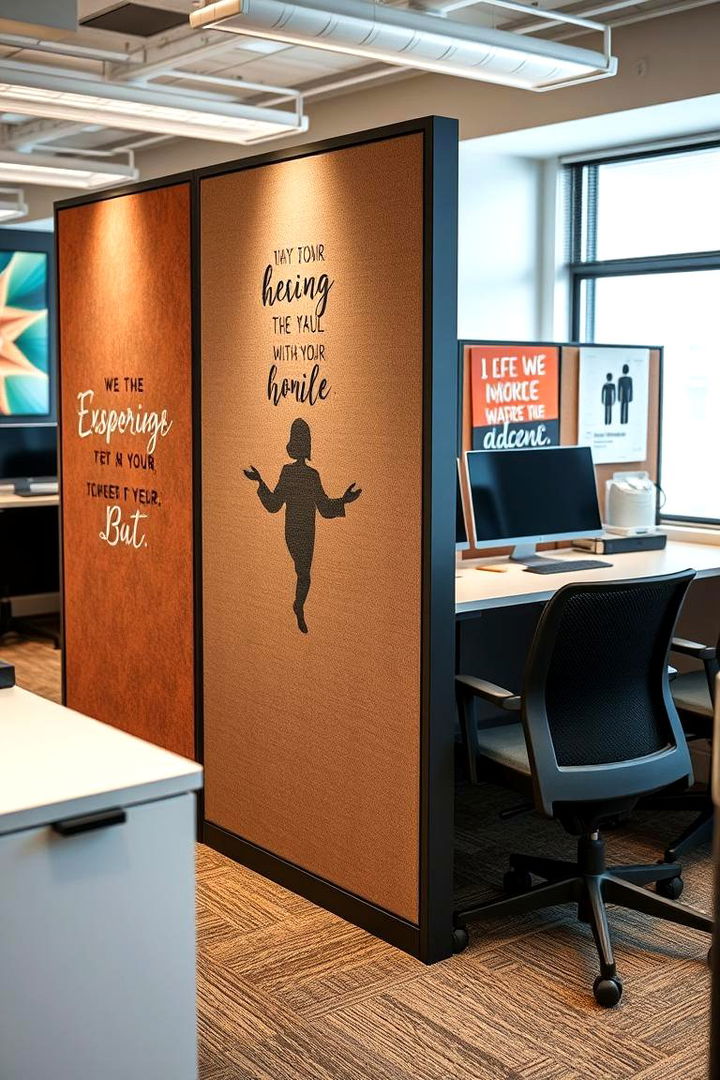 Customizable Cubicle Dividers - 22 Cubicle Decor Ideas