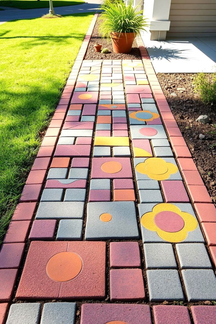 Customizable DIY Patterns - 22 Paver Walkway Ideas