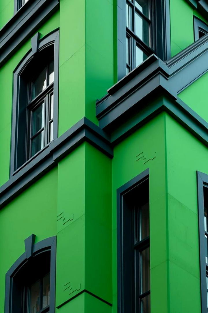 Customizable Design Details - 22 Green House Exterior With Black Trim