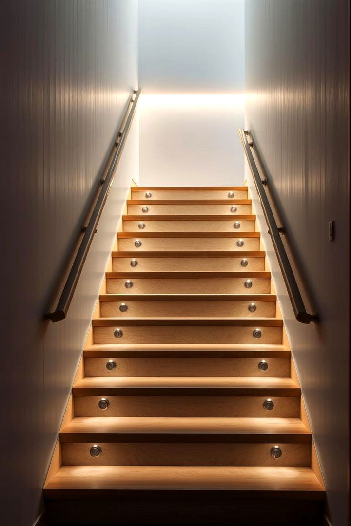 Customizable Dimming Features - 22 Staircase Lighting Ideas