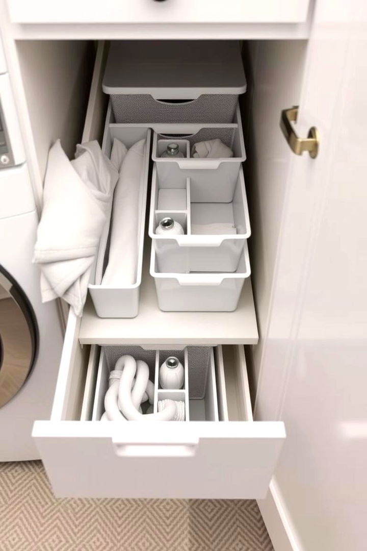 Customizable Drawer Organizers for Small Items - 22 Laundry Closet Ideas