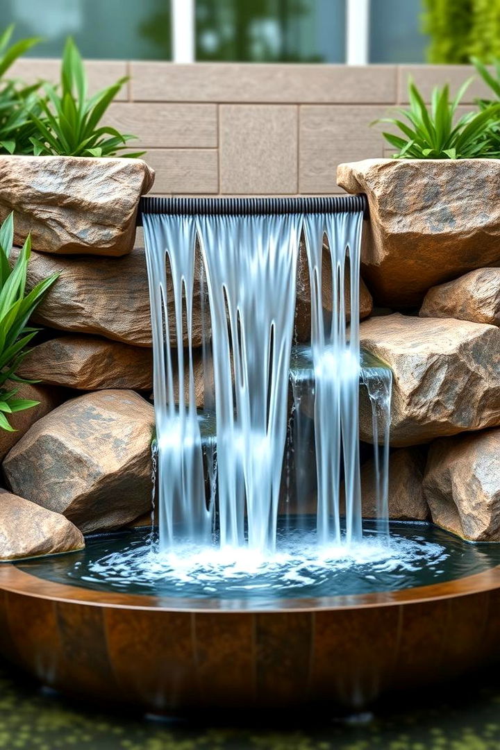 Customizable Flow Dynamics - 22 Pondless Waterfall Design Ideas