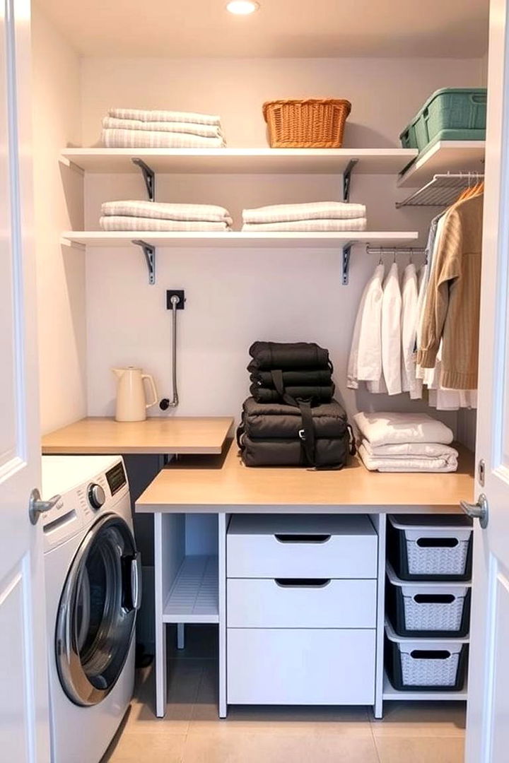 Customizable Folding Stations - 22 Stackable Laundry Room Ideas