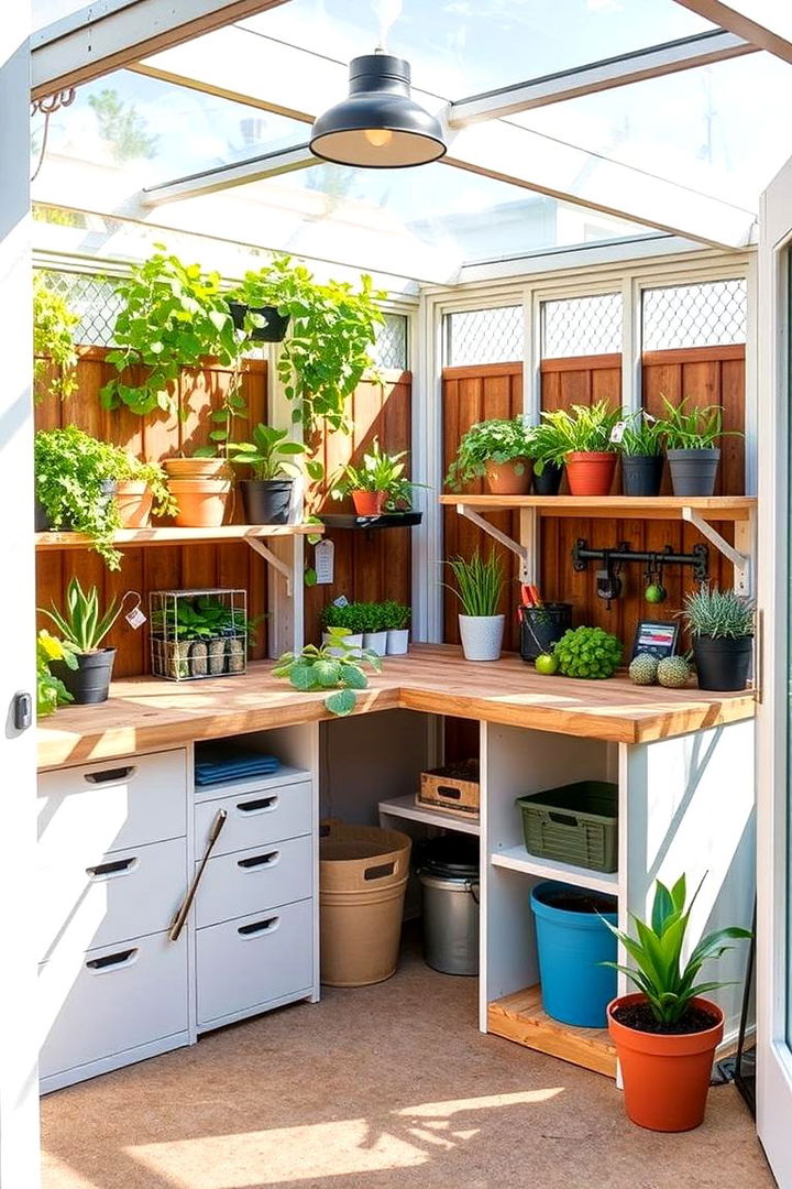 Customizable Garden Workspaces - 22 Greenhouse and Shed Combo Ideas