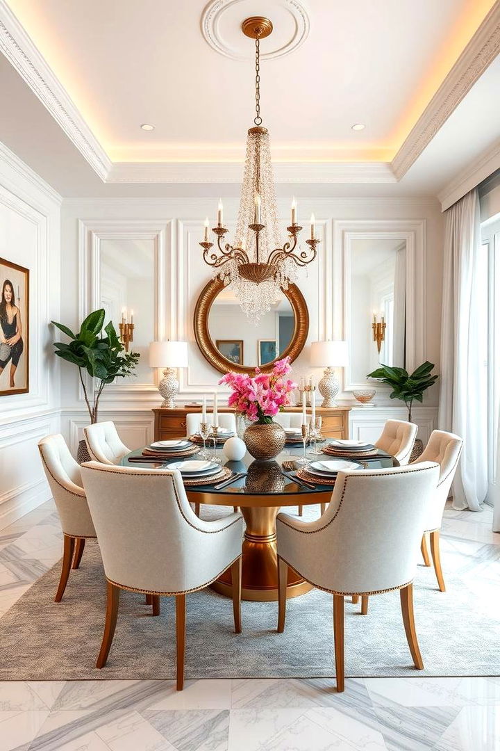 Customizable Glam Decor - 22 Glam Dining Room Ideas