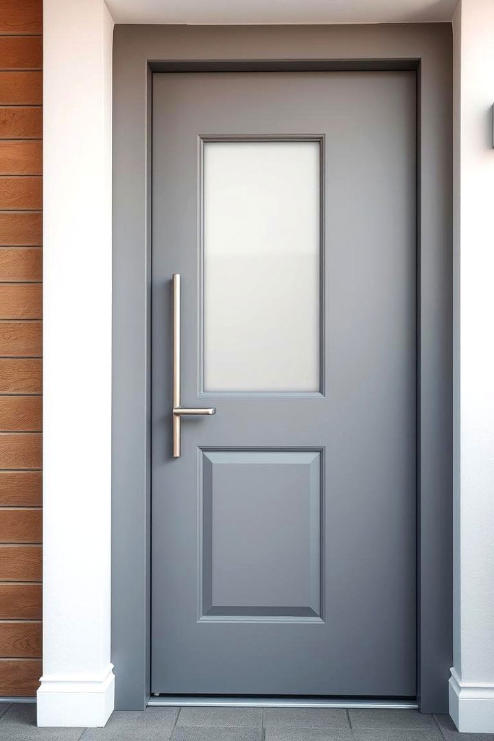 Customizable Grey with Smart Features - 22 Grey Front Door Ideas