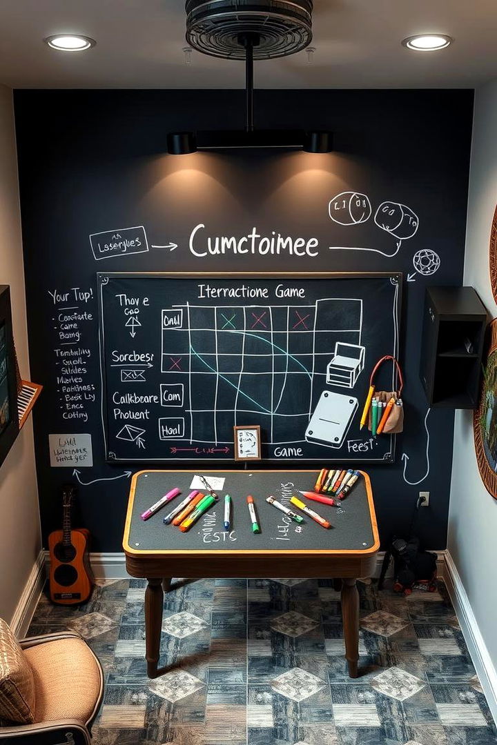 Customizable Interactive Boards - 22 Game Room Paint Ideas