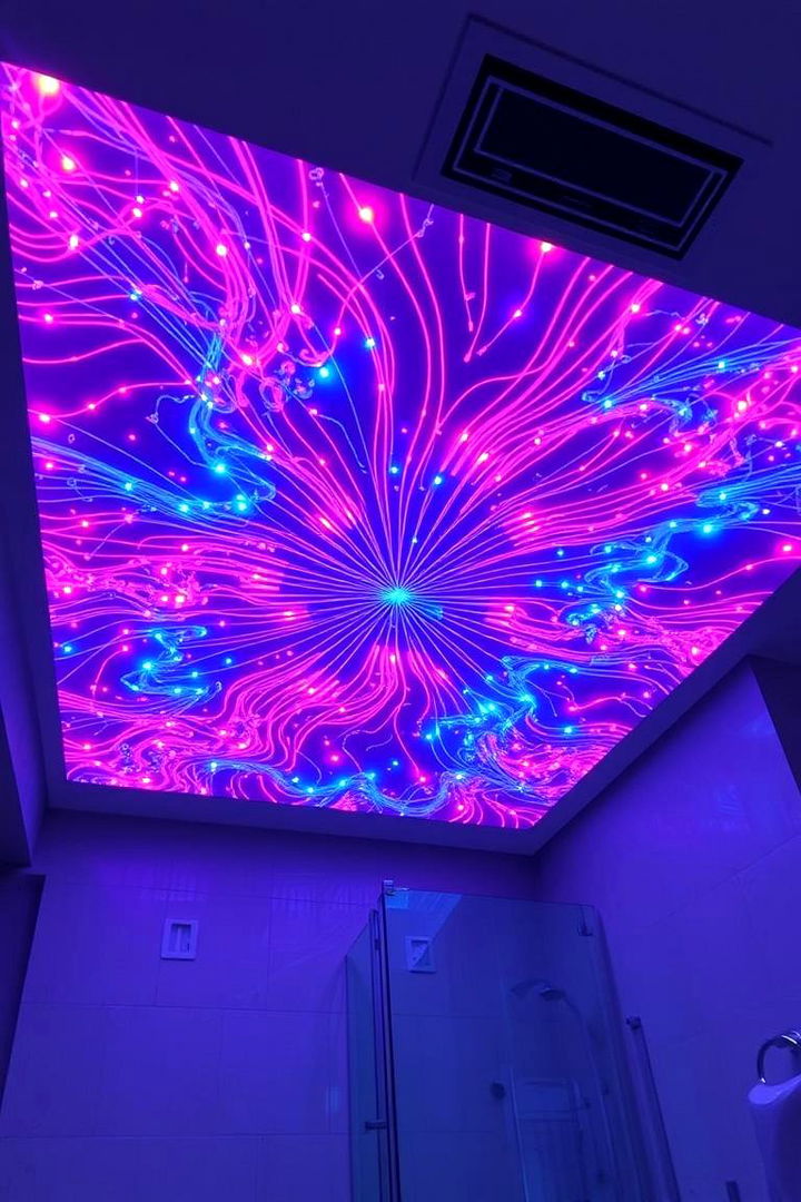 Customizable LED Art Ceilings - 22 Bathroom Ceiling Ideas