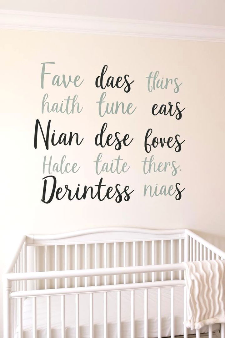Customizable Lettering and Names - 22 Nursery Accent Wall Ideas