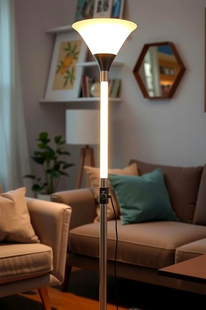 Customizable Light Levels - 22 Living Room Floor Lamp Ideas and Inspiration