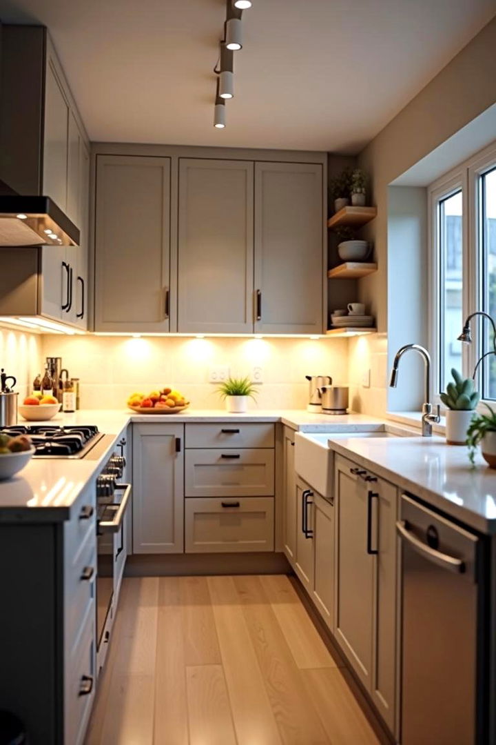 Customizable Lighting Solutions - 22 One Wall Kitchen Ideas