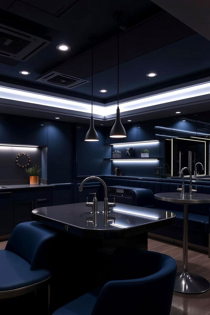 Customizable Lighting Solutions - 22 Navy Blue Bedroom Ideas