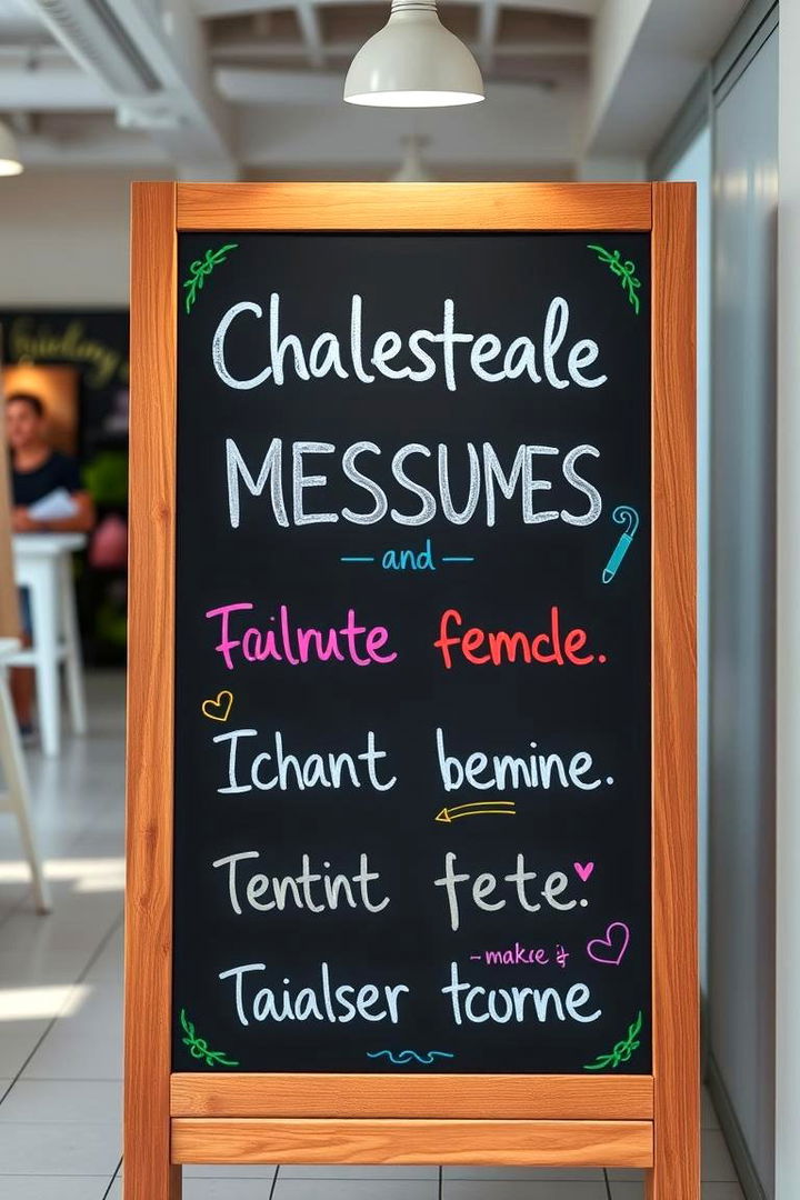 Customizable Message Chalkboards - 22 Chalkboard Ideas