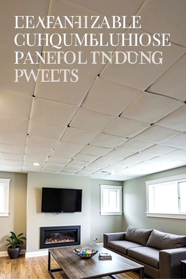 Customizable Modular Ceiling Tiles - 22 Basement Drop Ceiling Ideas
