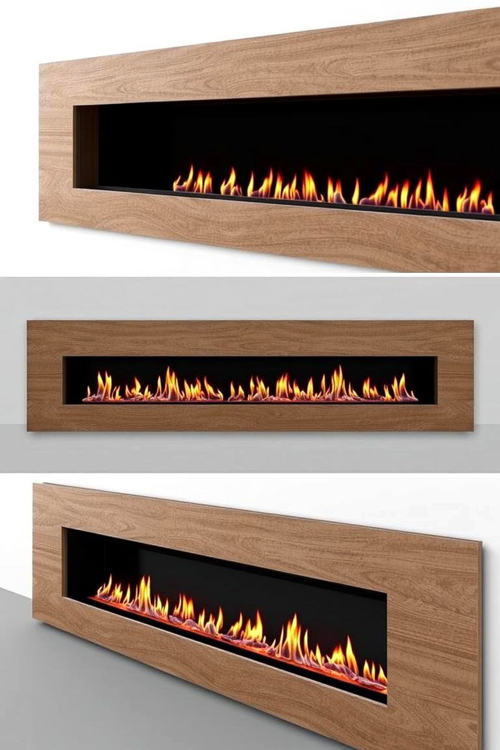Customizable Modular Design - 22 linear fireplace ideas