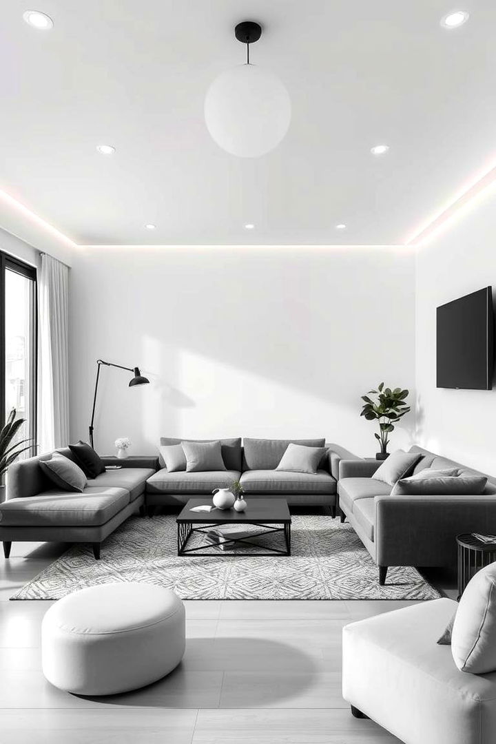 Customizable Modular Designs - 22 Black and White Living Room Ideas