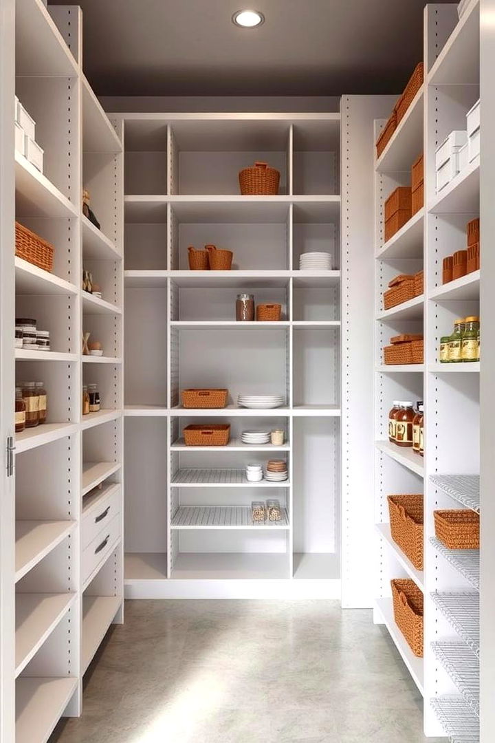 Customizable Modular Shelving - 22 Open Pantry Ideas