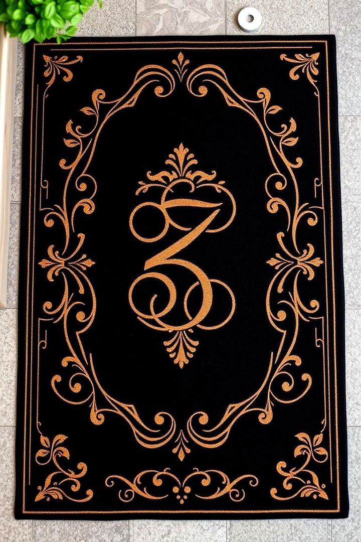 Customizable Monogram Mat - 22 Front Door Mat Ideas